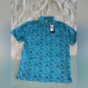 NWT Callaway All Over Golf Print Polo size XL